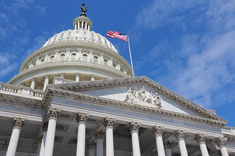 The US capitol building in washington dc