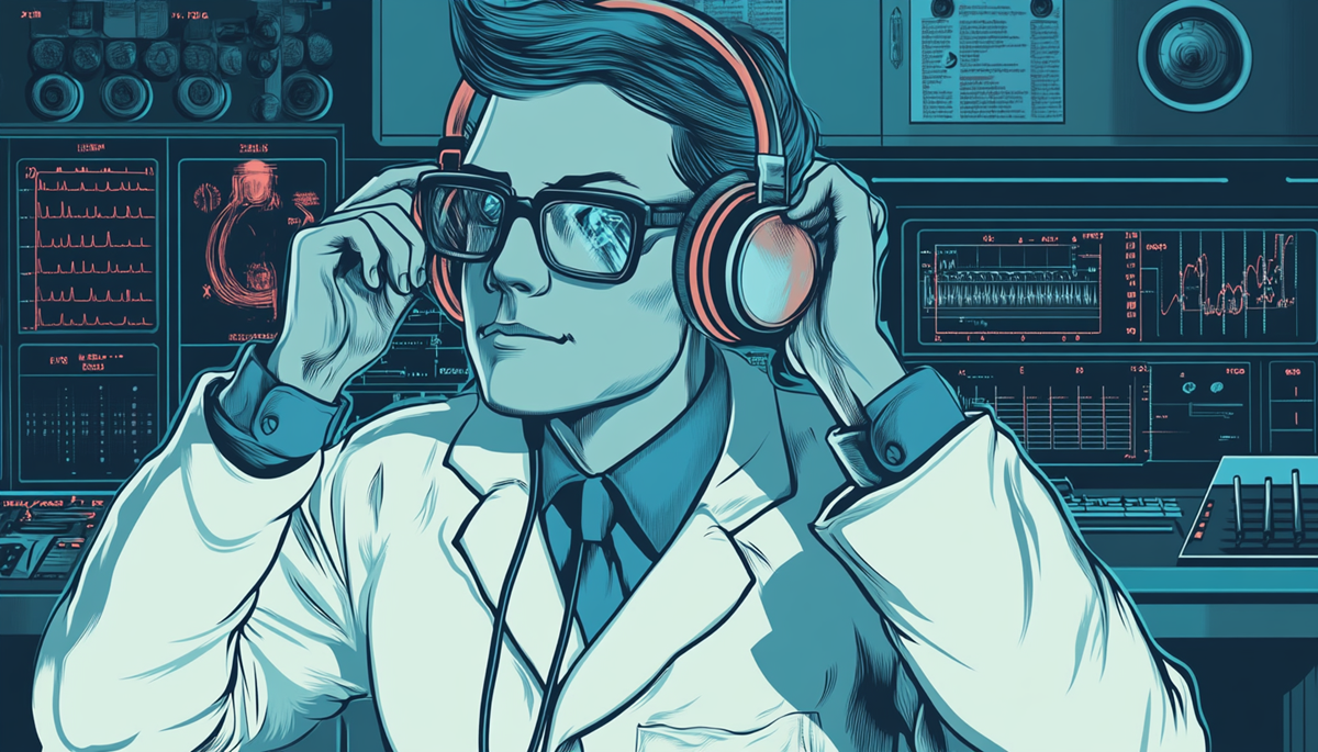 podcast headphones scientist